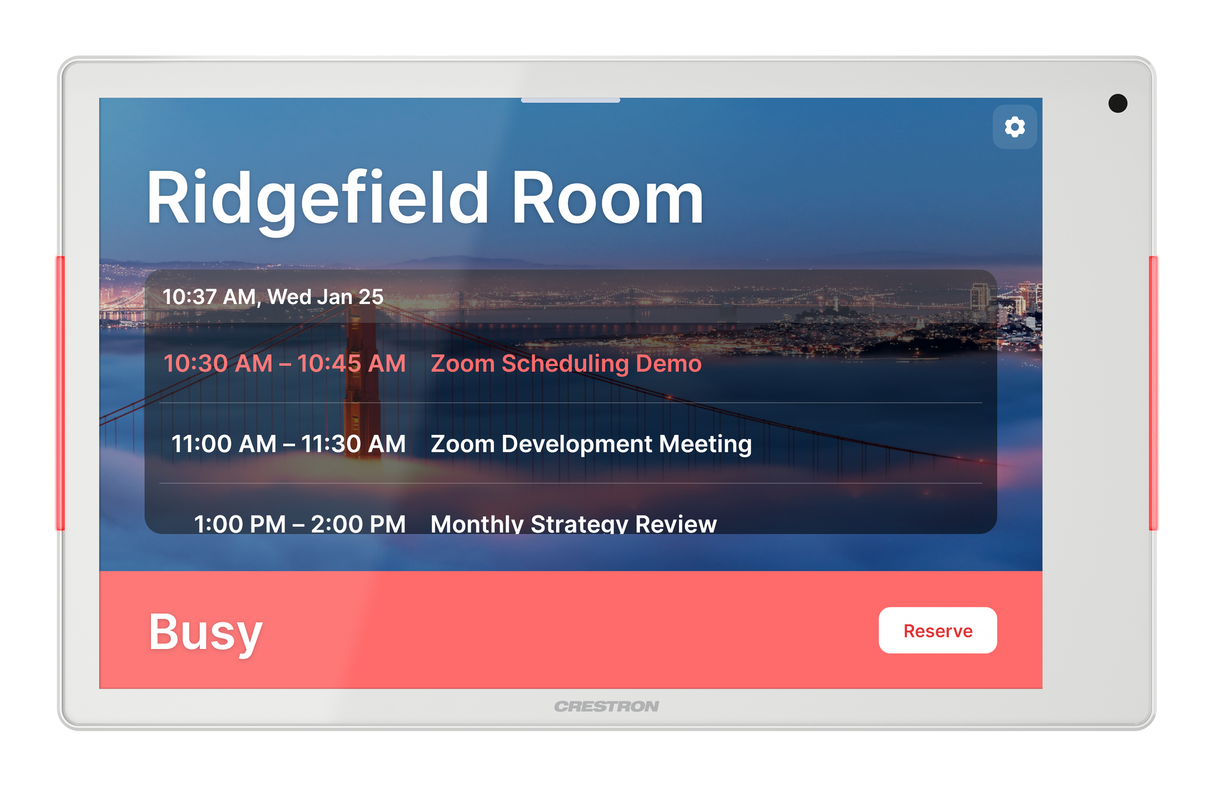 Crestron TSS-880-W – 8.1 In. Room Scheduling Touch Screen, White Crestron