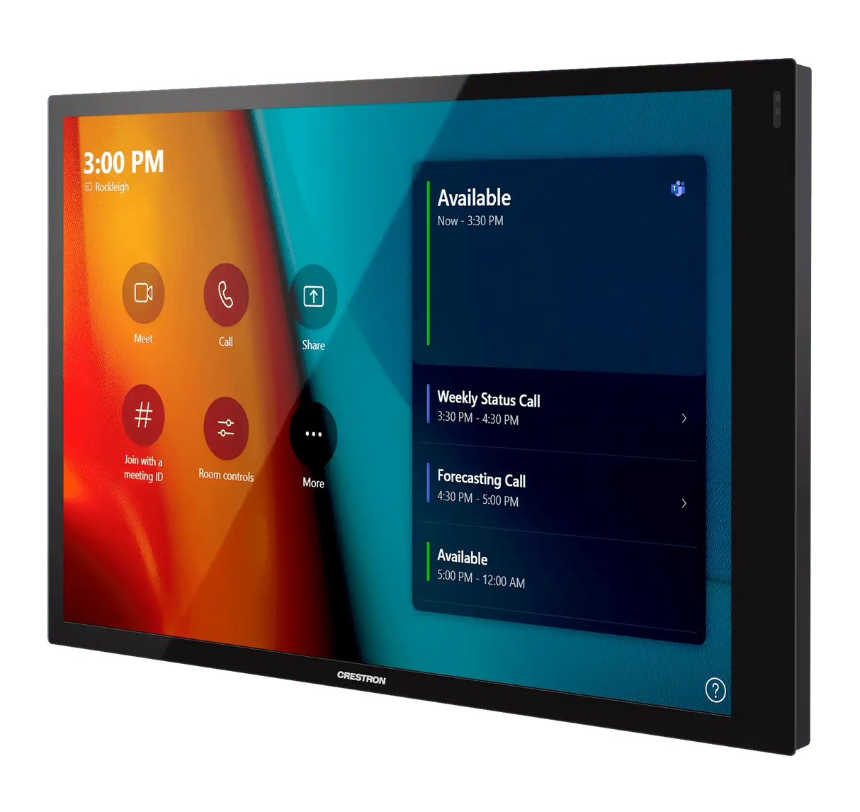 Crestron UC-B30-T-WM Crestron Flex Small Room Conference System with Video Soundbar and Wall Mounted Control Interface for Microsoft Teams® Rooms Video Conferencing Crestron