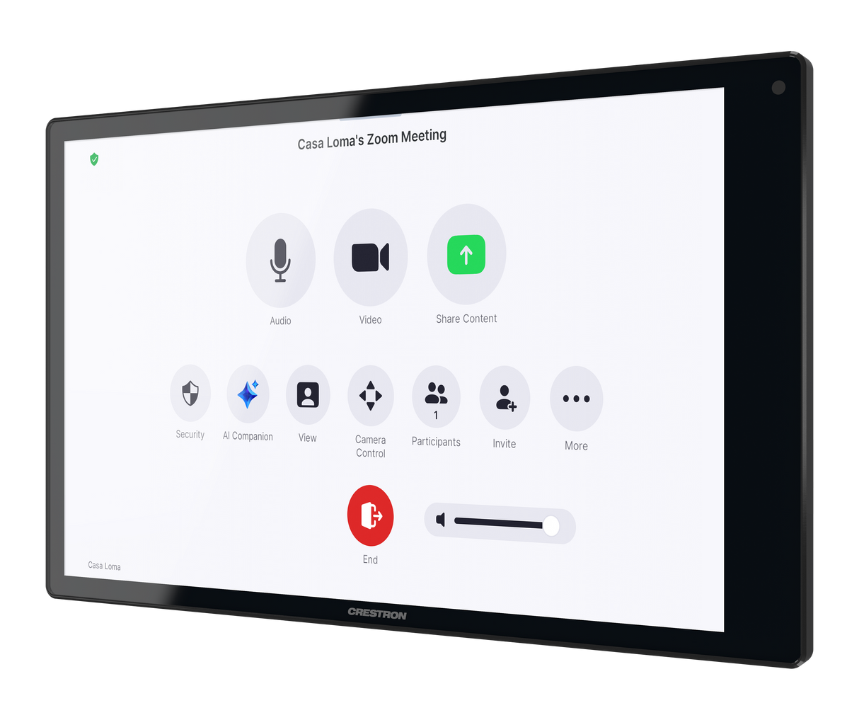 Crestron TSW-1080-UC-B – 10.1 in. Wall Mount Touch Screen, Unified Communications Crestron