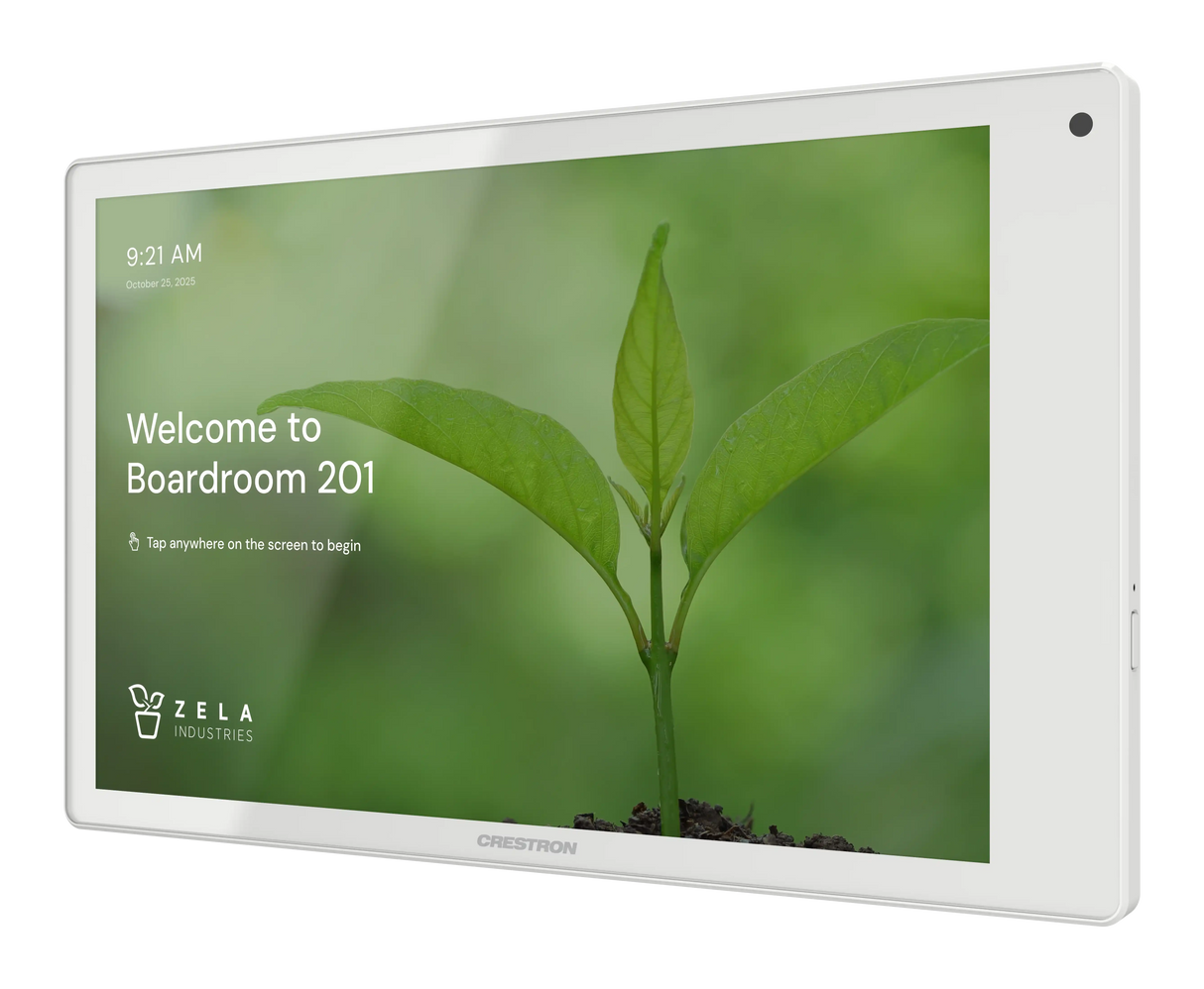 Crestron TSW-880-B 8.1 in. Wall Mount Touch Screen, White Room Control Crestron