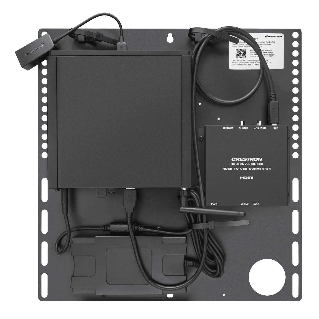 Crestron UC-C100-PRO-Z-WM Crestron Flex Video Conference System Integrator Pro Kit with a Wall-Mounted Control Interface for Zoom Rooms Video Conferencing Crestron