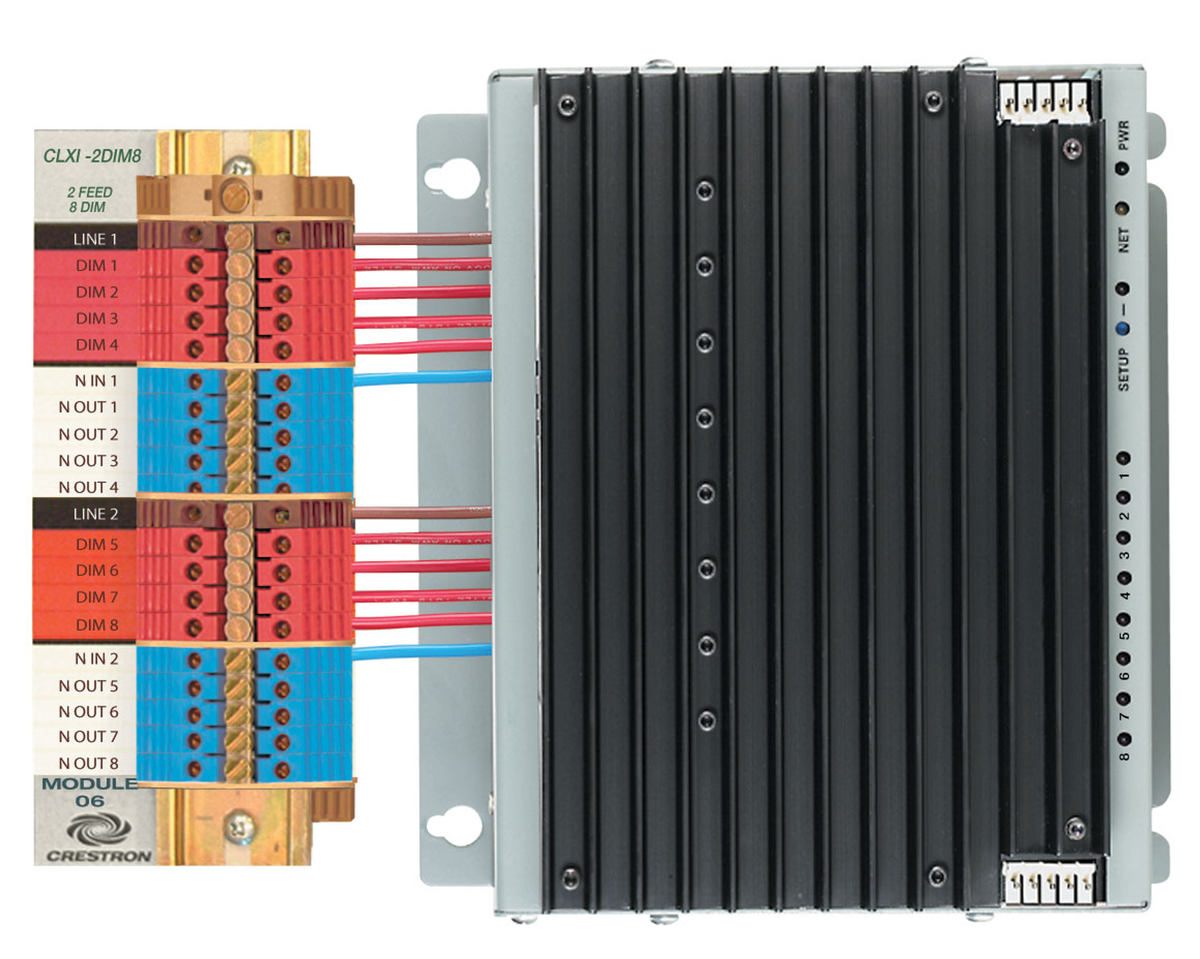 Crestron CLXI-2DIM8 – 8-Channel Dimmer Module, 2 Feeds, 230V International Crestron