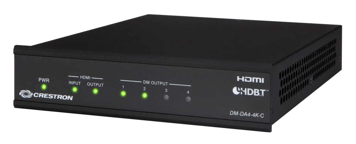 Crestron DM-DA4-4K-C 1:4 4K HDMI® to DM 8G+® & HDBaseT® Splitter Speakers Crestron