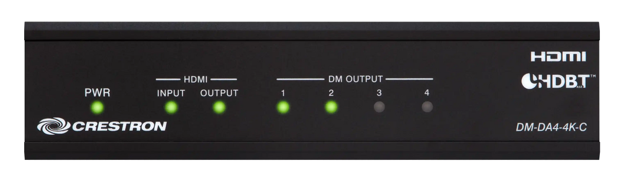 Crestron DM-DA4-4K-C 1:4 4K HDMI® to DM 8G+® & HDBaseT® Splitter Speakers Crestron