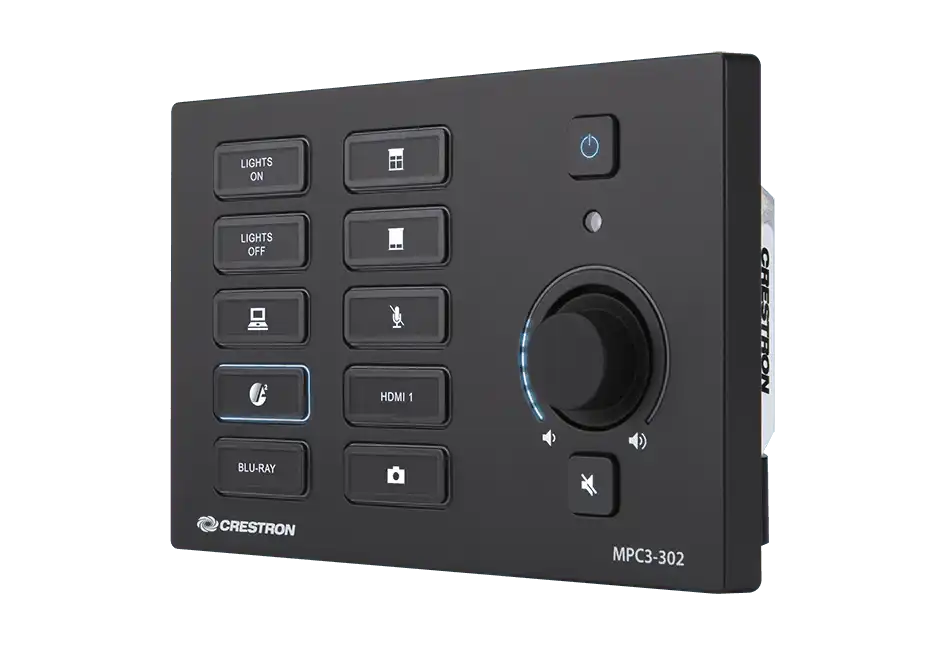 Crestron MPC3-302-B 3-Series® Media Presentation Controller 302 (Black) Room Control Crestron