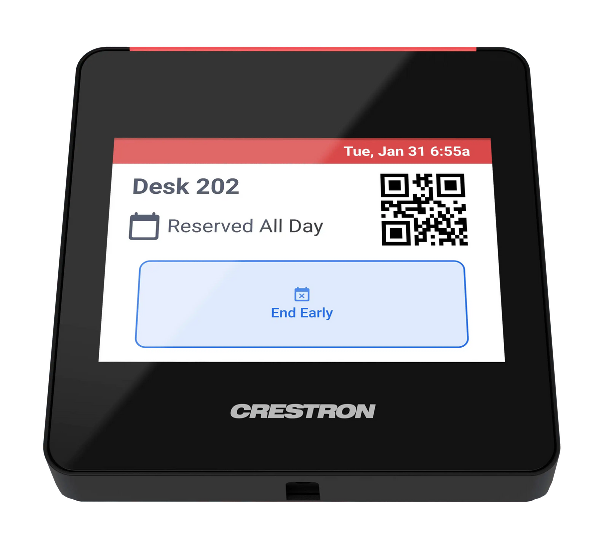 Crestron TSS-470E-TTK-B-T Tabletop Kit for TSS-470E, Black Textured Room Reservation Crestron