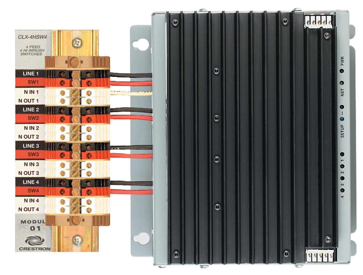 Crestron CLX-4HSW4 – 4-Channel High-Voltage Switch, 4A Crestron