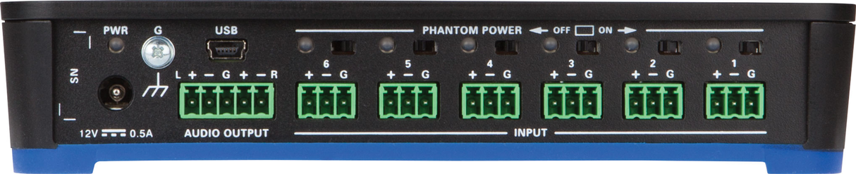 Crestron MMX-6-USB – 6-Channel USB Microphone Mixer AV Control Systems Crestron