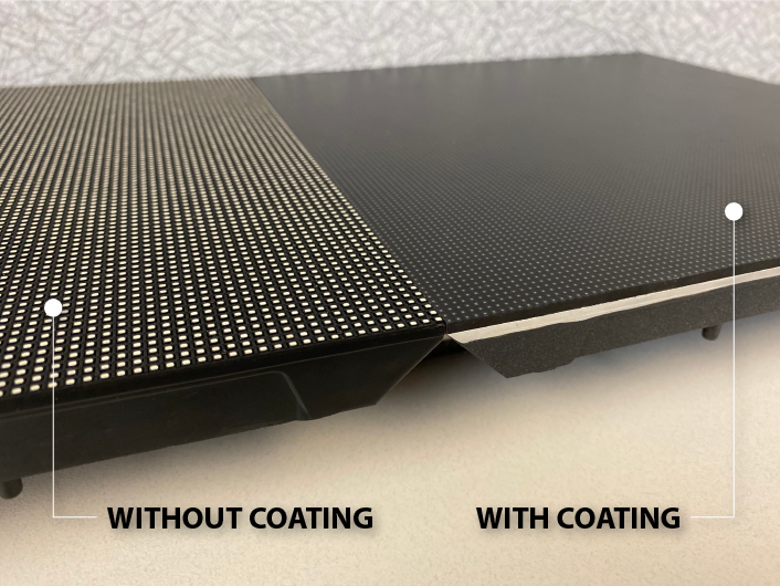 Planar Luminate Ultra W GOB protective coating detail