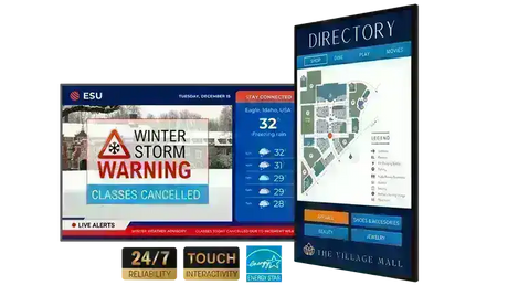 Planar Simplicity P Series SLP86-T 4K LCD Touch Display, 86in diagonal Interactive Displays Planar