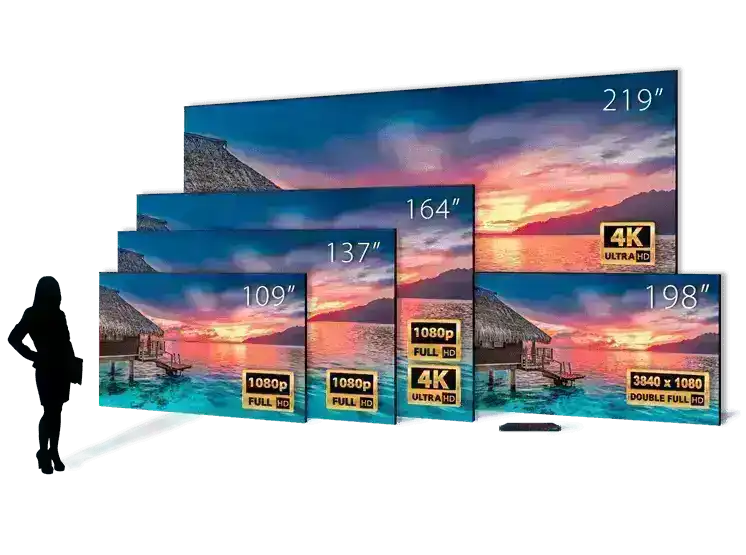 Planar HD 164" DirectLight Pro Series Complete Video Wall Video Wall Planar