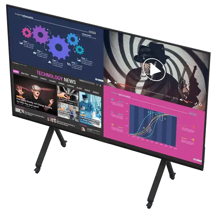 Planar UltraRes L Series URL136-T All-in-One LED Display - 998-3398-00 Interactive Displays Planar