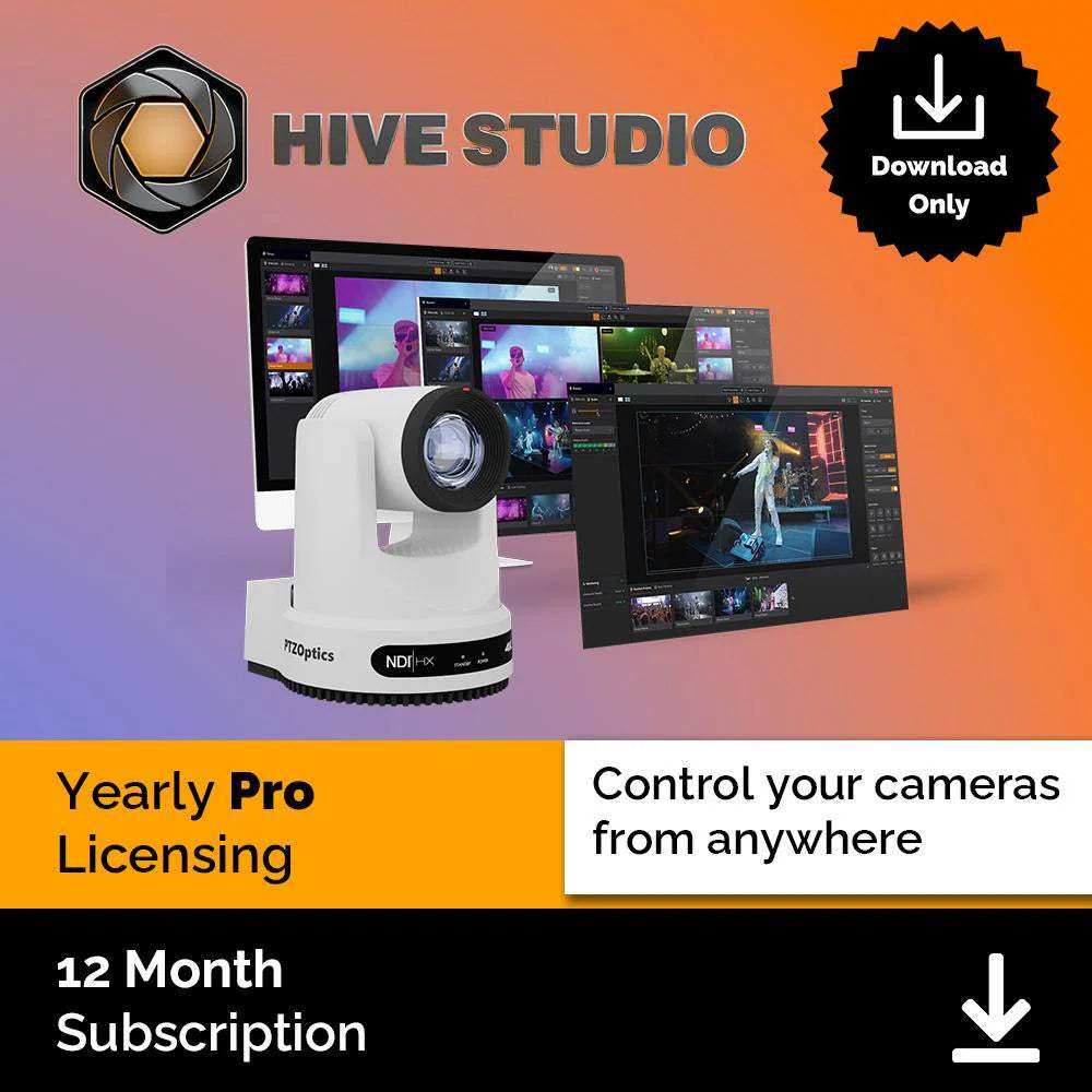 PTZOptics Hive Studio Pro 12-Month License License PTZOptics
