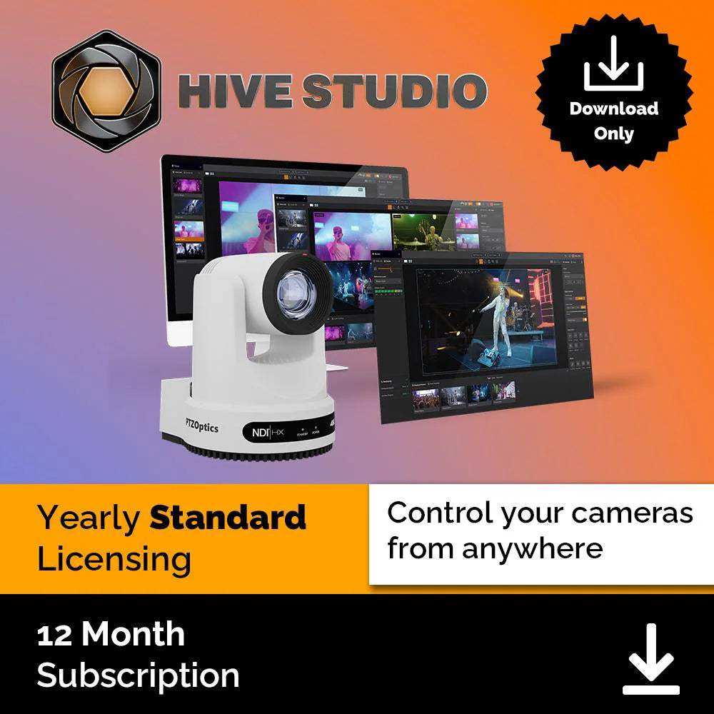 PTZOptics Hive Studio Standard 12-Month License License PTZOptics