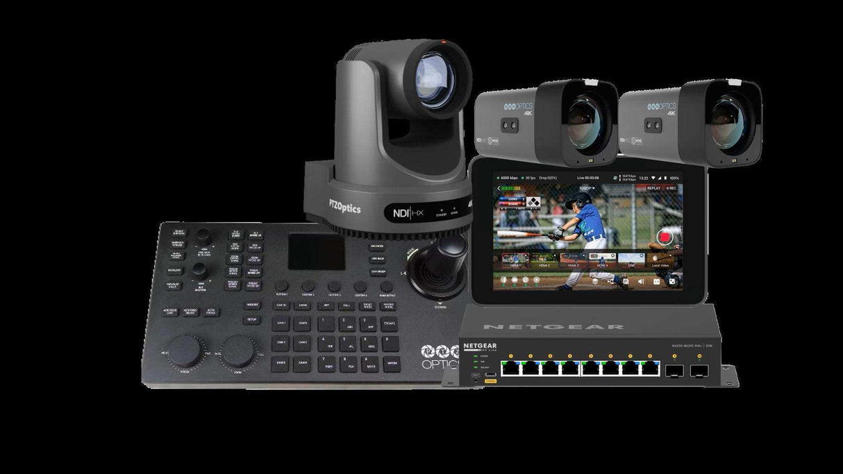 PTZOptics YoloBox Ultra Netgear Sports Bundle Video Cameras PTZOptics