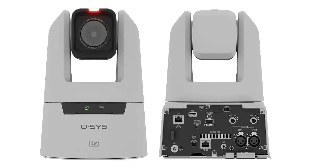 QSC NC-Pro15x – Q-SYS 15x Optical Zoom Professional PTZ Camera (White) Room Control QSC