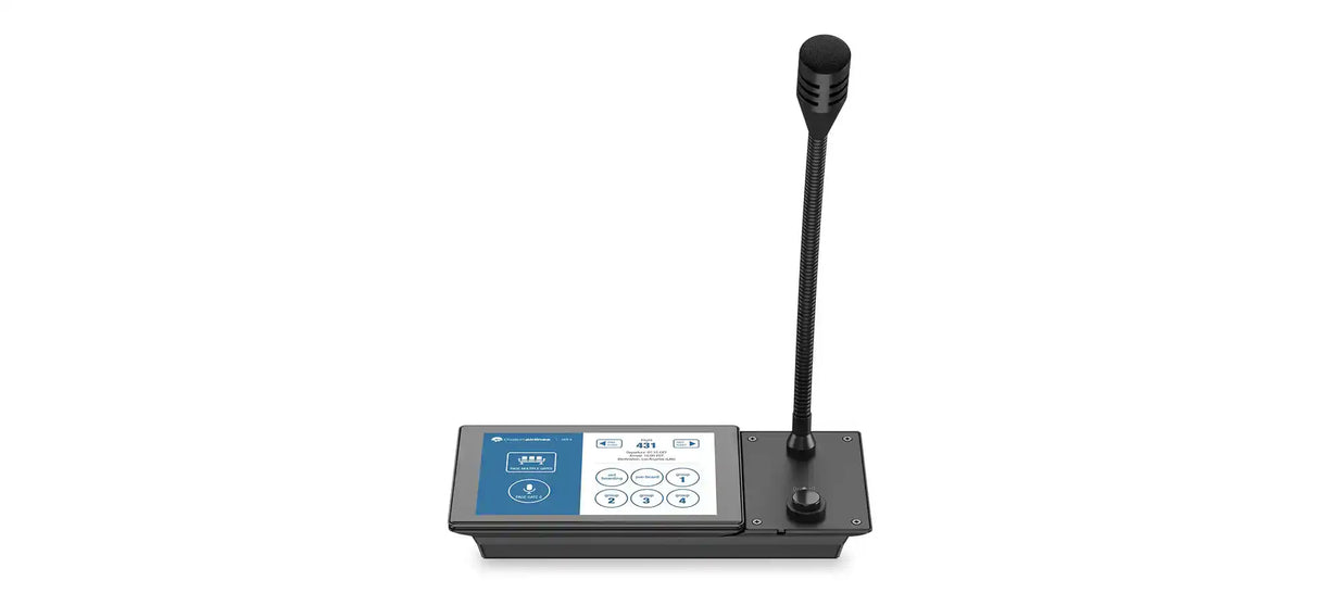 QSC Q-SYS PS-TSCG3-H Wall Mount Touchscreen Paging Station Intercoms QSC