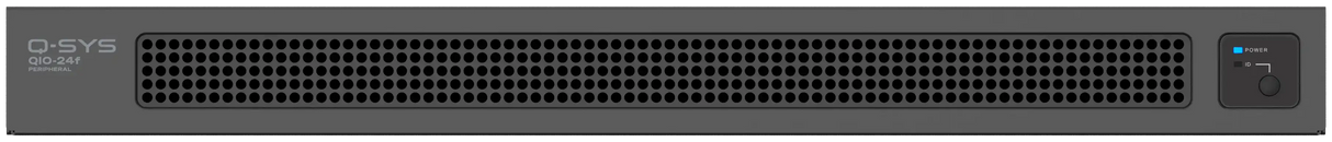 QSC QIO-24f – Q-SYS 24-Channel Flex I/O Network Audio Expander Room Control QSC