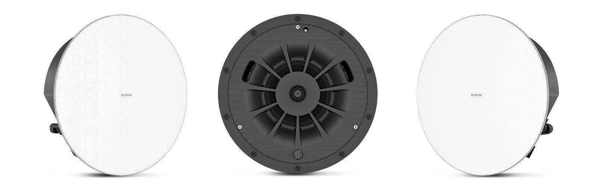 QSC AD-C4T-LPZB-WH 4.5-inch, 2-way, low profile, zero bezel loudspeakers (White, Pair) Speakers QSC