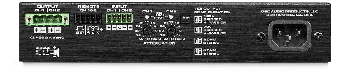 QSC Large meeting room audio: pendant speakers with Sennheiser TeamConnect Ceiling 2 Room Control QSC