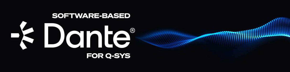 QSC Q-SYS Software-based Dante 32x32 Channel License, Perpetual - SLDAN-32-P Room Control QSC