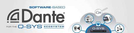 QSC Q-SYS Software-based Dante 32x32 Channel License, Perpetual - SLDAN-32-P Room Control QSC