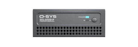 QSC QIO-AES8x8 Q-SYS peripheral providing 8 channels of AES3 digital audio input and output Room Control QSC