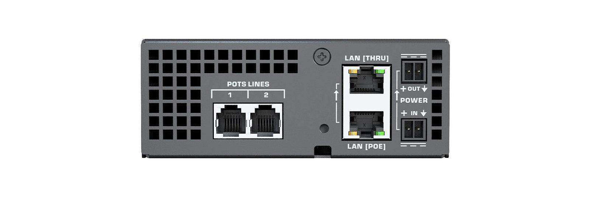 QSC QIO-TEL2 Q-SYS peripheral providing 2 RJ11 connectors to interface with analog telephony (POTS or PSTN) systems Room Control QSC