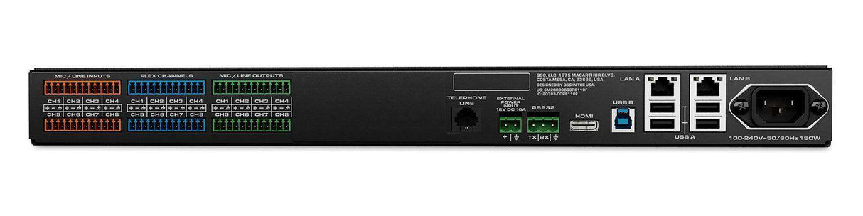 QSC Unified Core Processor - Core 110f V2 Q-SYS network + analog I/O processor (v2) Room Control QSC