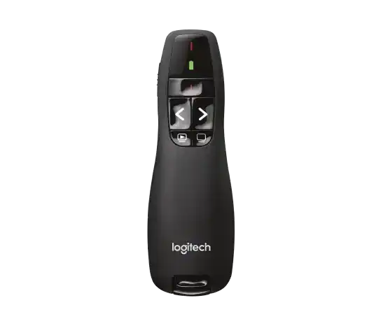 Logitech Wireless Presenter R400 - Laser - Wireless - 49.21 ft - Radio Frequency - 2.40 GHz - Black - USB - 1 Each - 910-001354 Computer Accessories Logitech