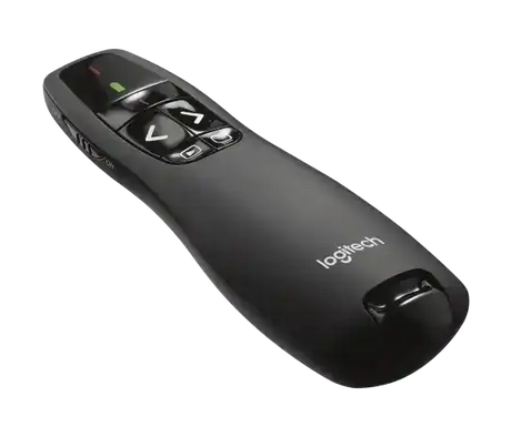 Logitech Wireless Presenter R400 - Laser - Wireless - 49.21 ft - Radio Frequency - 2.40 GHz - Black - USB - 1 Each - 910-001354 Computer Accessories Logitech