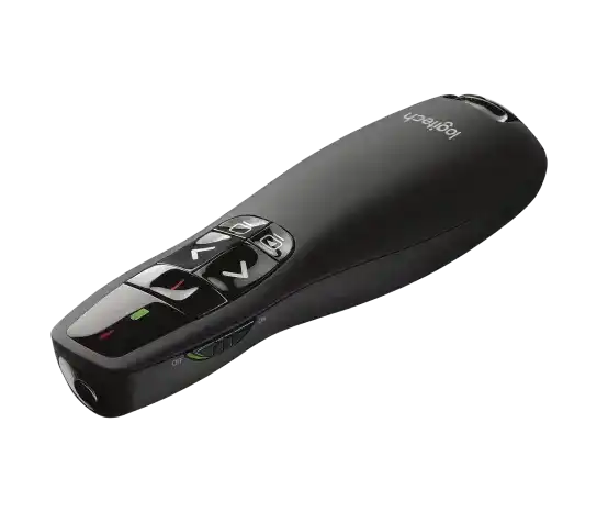 Logitech Wireless Presenter R400 - Laser - Wireless - 49.21 ft - Radio Frequency - 2.40 GHz - Black - USB - 1 Each - 910-001354 Computer Accessories Logitech