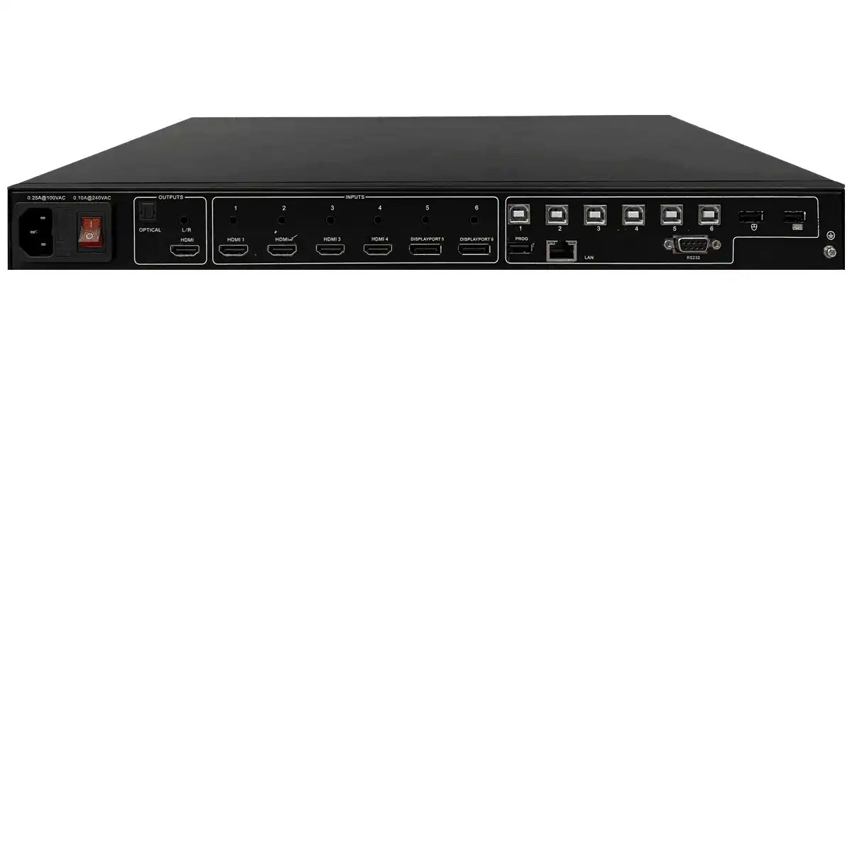 RGB Spectrum QV UHDx KVM QuadView Multi-Image Processor / Multiviewer with KVM Control Video Transmitters RGB Spectrum