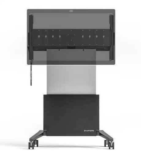 Salamander Cisco® Webex Board 55″ Electric Lift Mobile Display Stand, White Collaboration Furniture Salamander Designs