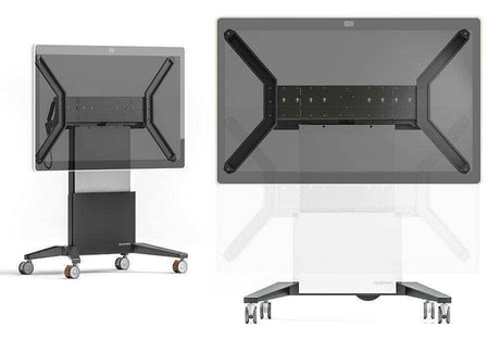 Salamander Cisco® Webex Board 85″ Electric Lift Mobile Display Stand, White Collaboration Furniture Salamander Designs