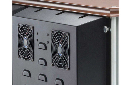 Salamander Factory Installed 30" Extended Rear Panel w/ Active Cooling (Black) - FI/XR30/AC Racks Salamander Designs
