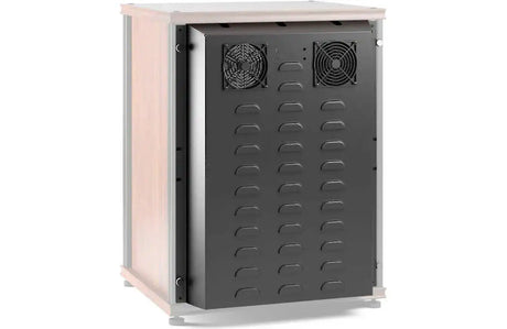 Salamander Factory Installed 30" Extended Rear Panel w/ Active Cooling (Black) - FI/XR30/AC Racks Salamander Designs