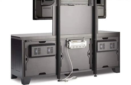 Salamander Factory Installed C-Frame 20" Standard Rear Panel w/Active Cooling (Black) - FI/AC20 Racks Salamander Designs