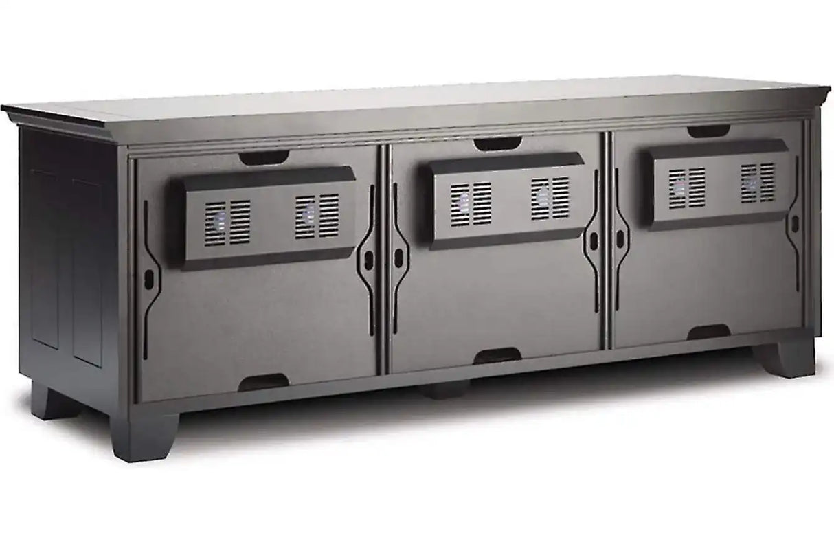 Salamander Factory Installed C-Frame 20" Standard Rear Panel w/Active Cooling (Black) - FI/AC20 Racks Salamander Designs