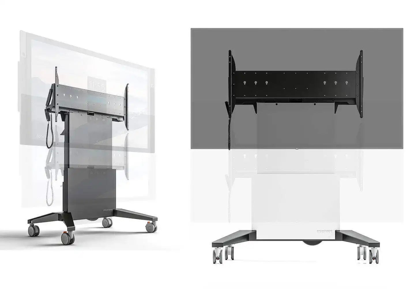 Salamander X-Large Electric Lift Mobile Display Stand, Gray Racks Salamander Designs
