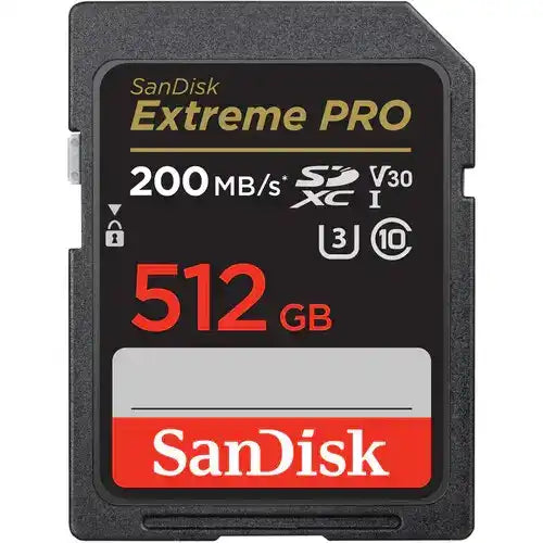 SanDisk Extreme PRO UHS-I SDXC Memory Card Electronic Accessories Sandisk 512GB
