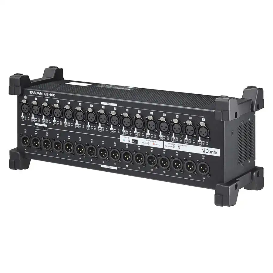 Tascam SB-16D 16 Mic In/16 Line Out Analog/Dante Converter Audio Players & Recorders Tascam