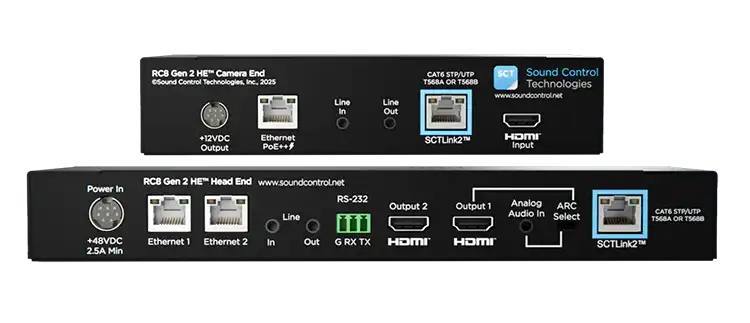 Sound Control Technologies RC8-CQC-PA – RC8 Gen2 Cisco Quad Camera Extension Camera Extension Kits Sound Control Technologies