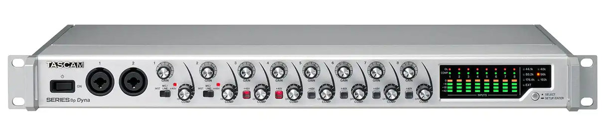 Tascam SERIES 8P DYNA 8-Channel Mic Preamplifier W/Comp Audio Players & Recorders Tascam