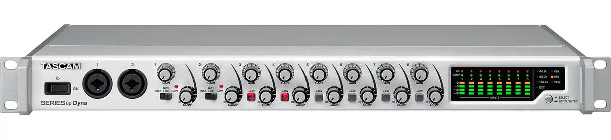 Tascam SERIES 8P DYNA 8-Channel Mic Preamplifier W/Comp Audio Players & Recorders Tascam