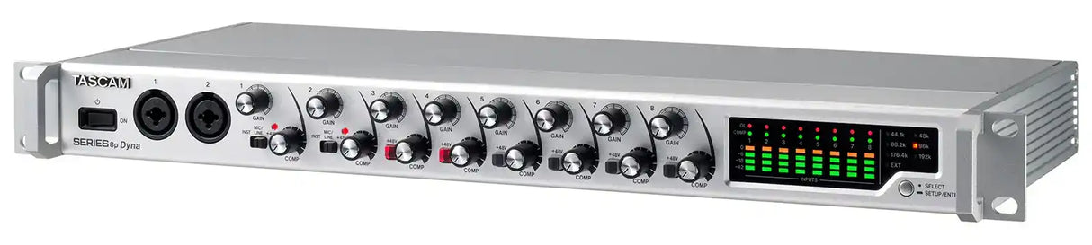 Tascam SERIES 8P DYNA 8-Channel Mic Preamplifier W/Comp Audio Players & Recorders Tascam