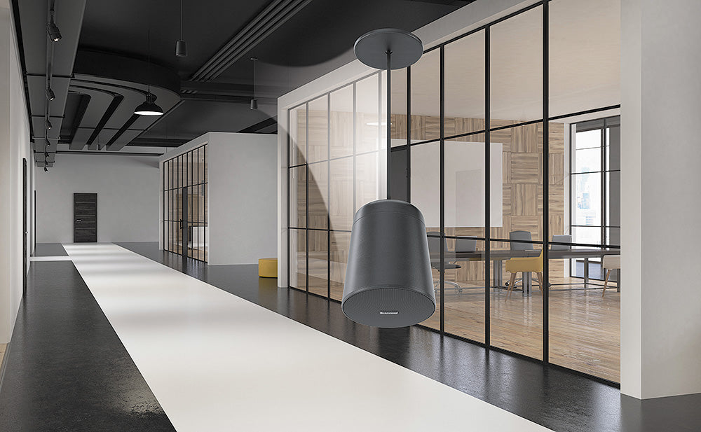 Extron View Thumbnail - SF 3PT SF 3PT 3" Pendant Speaker Pair - Black - Removable Grille Room Reservation Extron