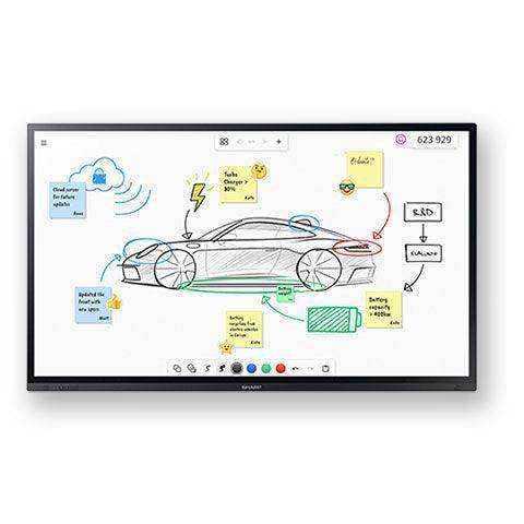 Sharp 86" 4K 3840X2160 Ultra-HD LED LCD Display 450 nits, 24/7 - PN-LA862 Interactive Displays Sharp