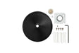 Shure A901B-R-PM-3/8IN 3/8" Pole Mounting Accessory Kit for MXA901-R Mics (Black) Audio Conferencing Shure