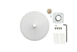 Shure A901W-R-PM-3/8IN 3/8" Pole Mounting Accessory Kit for MXA901-R Mics (White) Audio Conferencing Shure